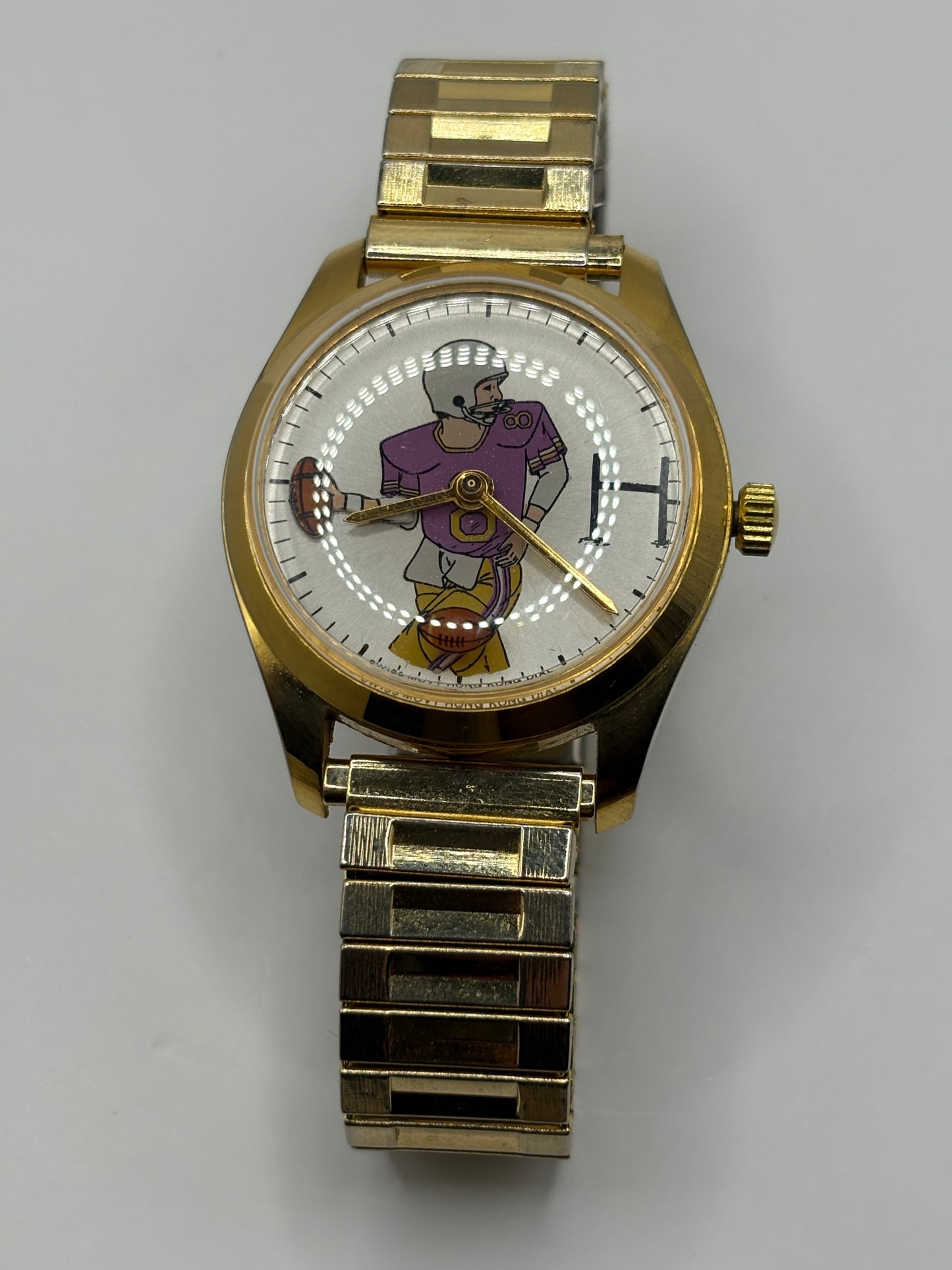 Super rare 70s Rugby-themed manual-wind watch