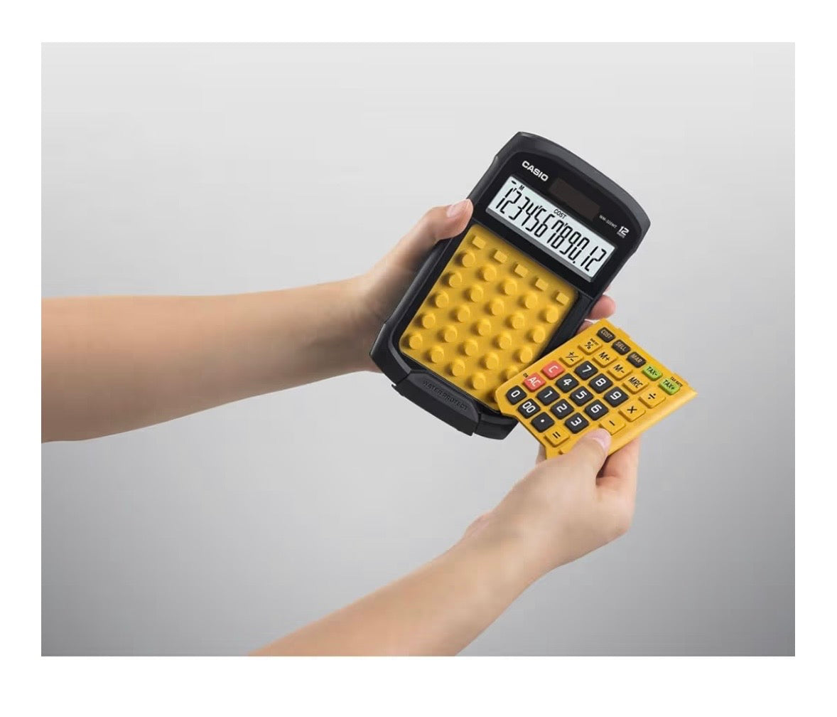 Casio Waterproof and Dustproof Calculator, Mini Just Type, 12 Digits, WM-320MT-N
