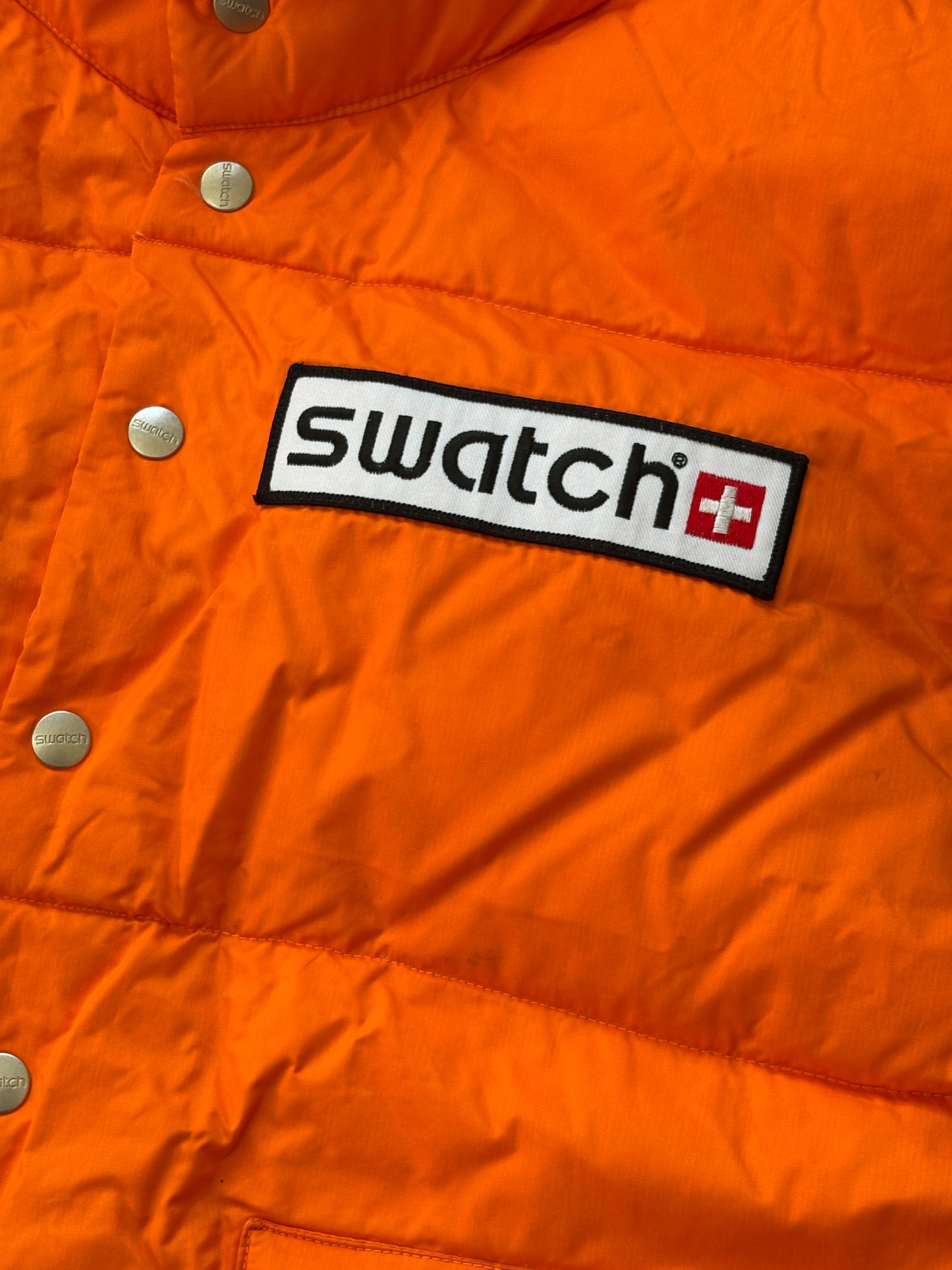 90s vintage swatch down vest