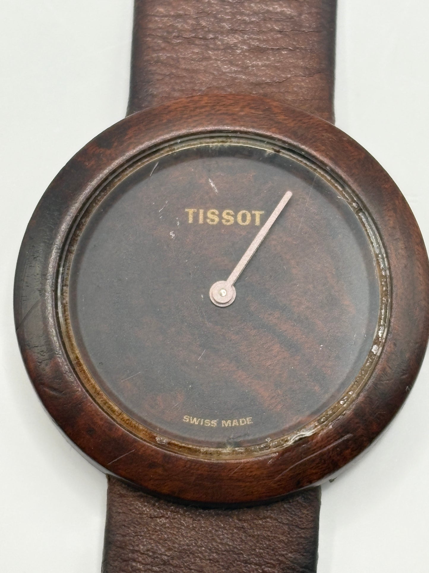 Super rare vintage　 tissot wood watch　