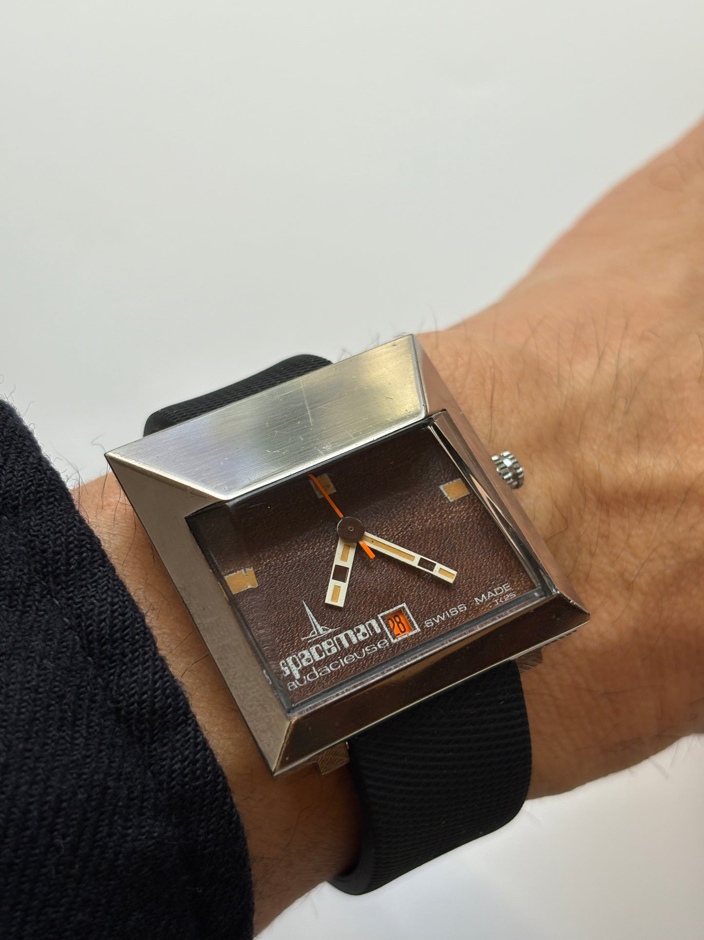 Very rare 70s vintage Spaceman Audacieuse swiss made