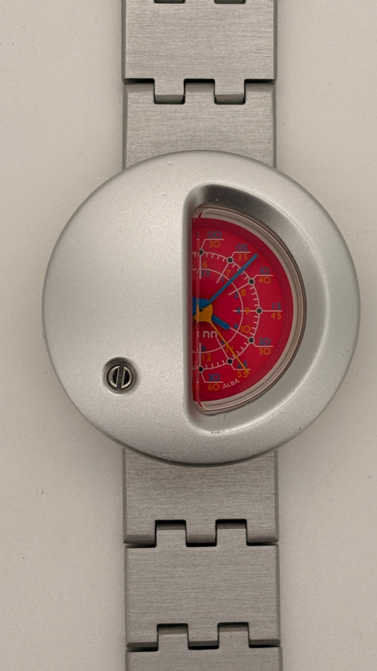 90s vintage  seiko alba neatnik aluminum  V501-5070