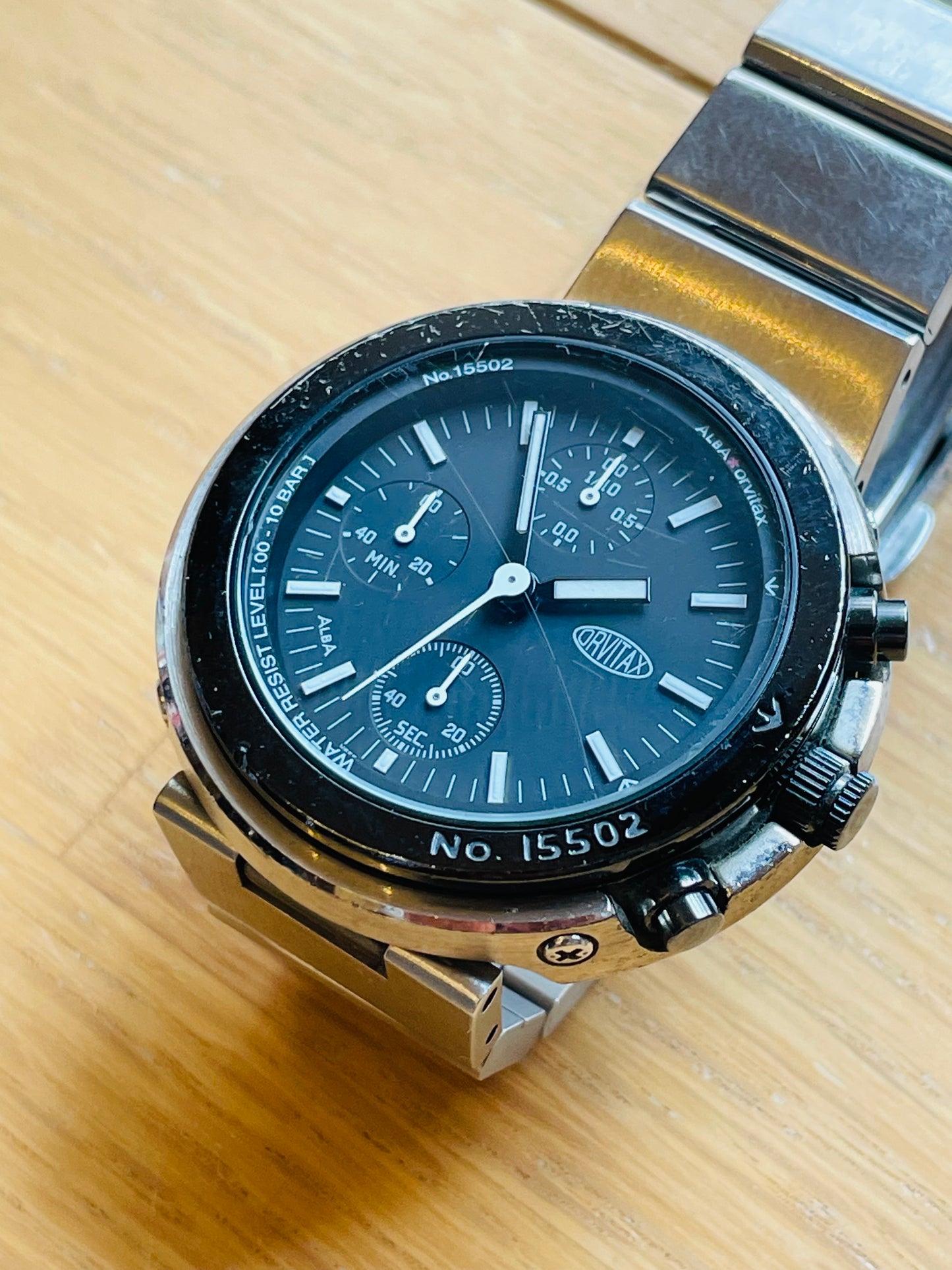 super rare 90s vintage seiko alba ORVITAX