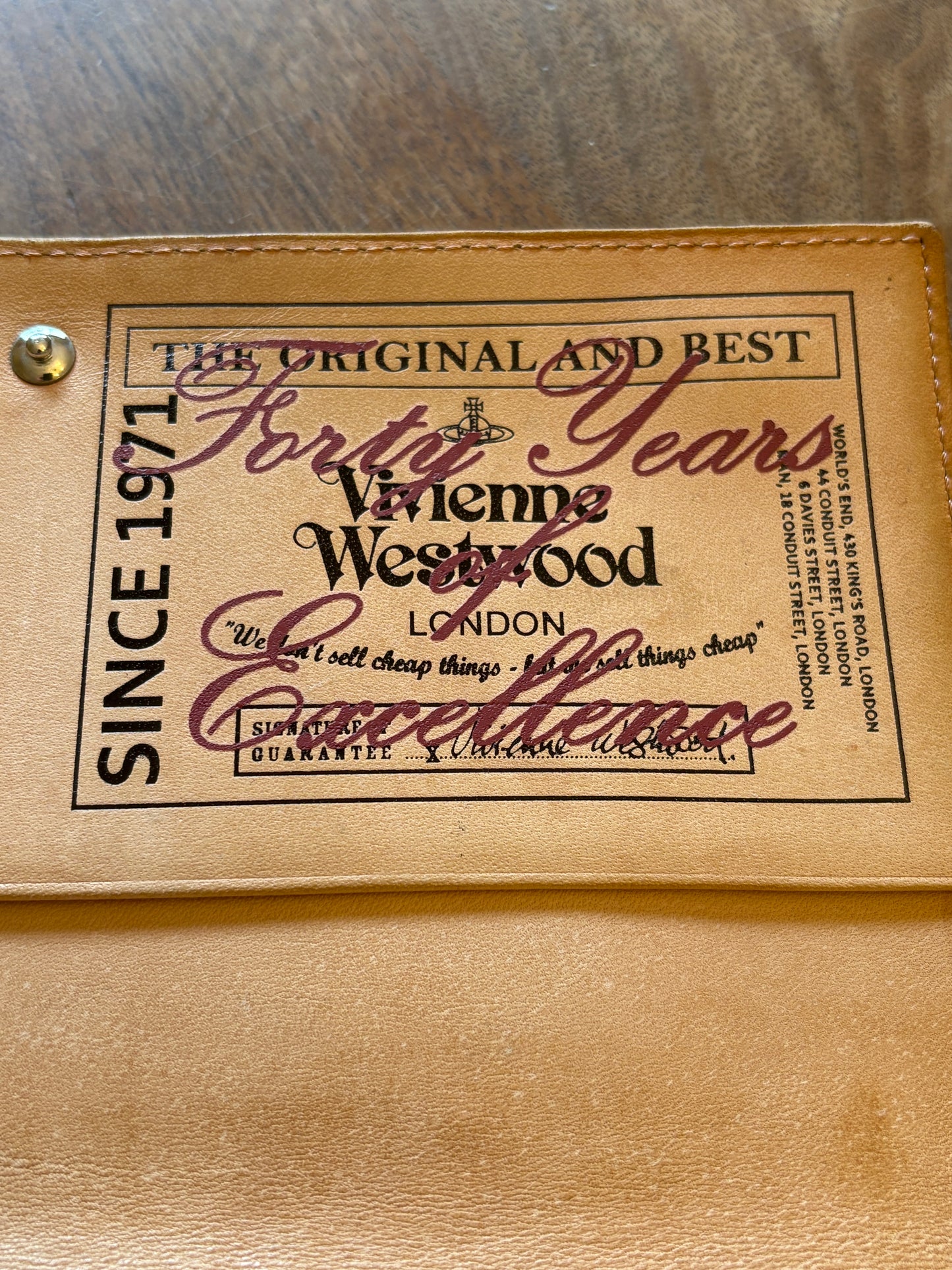 Vivienne Westwood Exhibition Limited Edition Milky Way　wallet made of leather