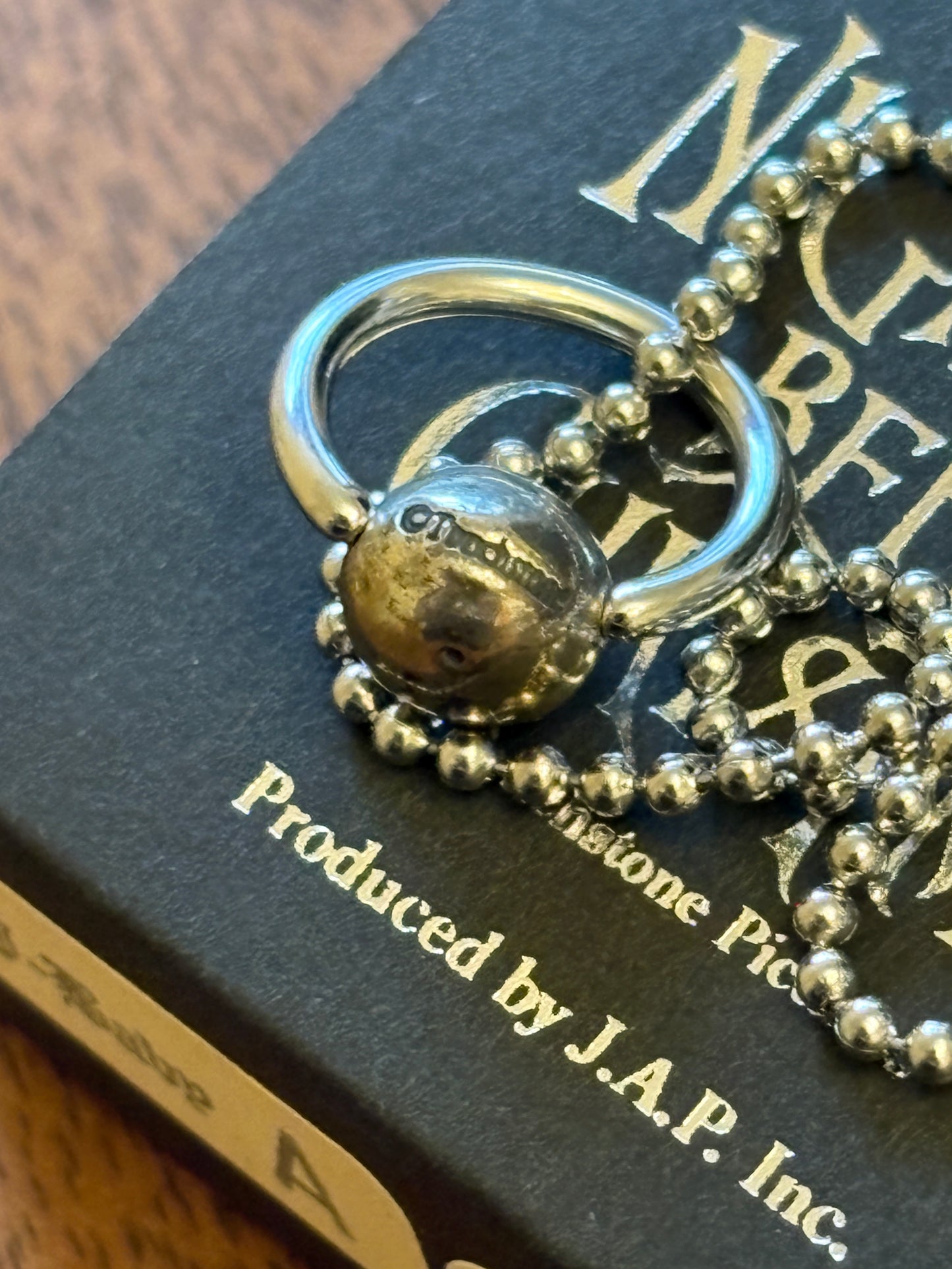 super rare vintage  JAP Studio nightmare before christmas  silver  925    necklace