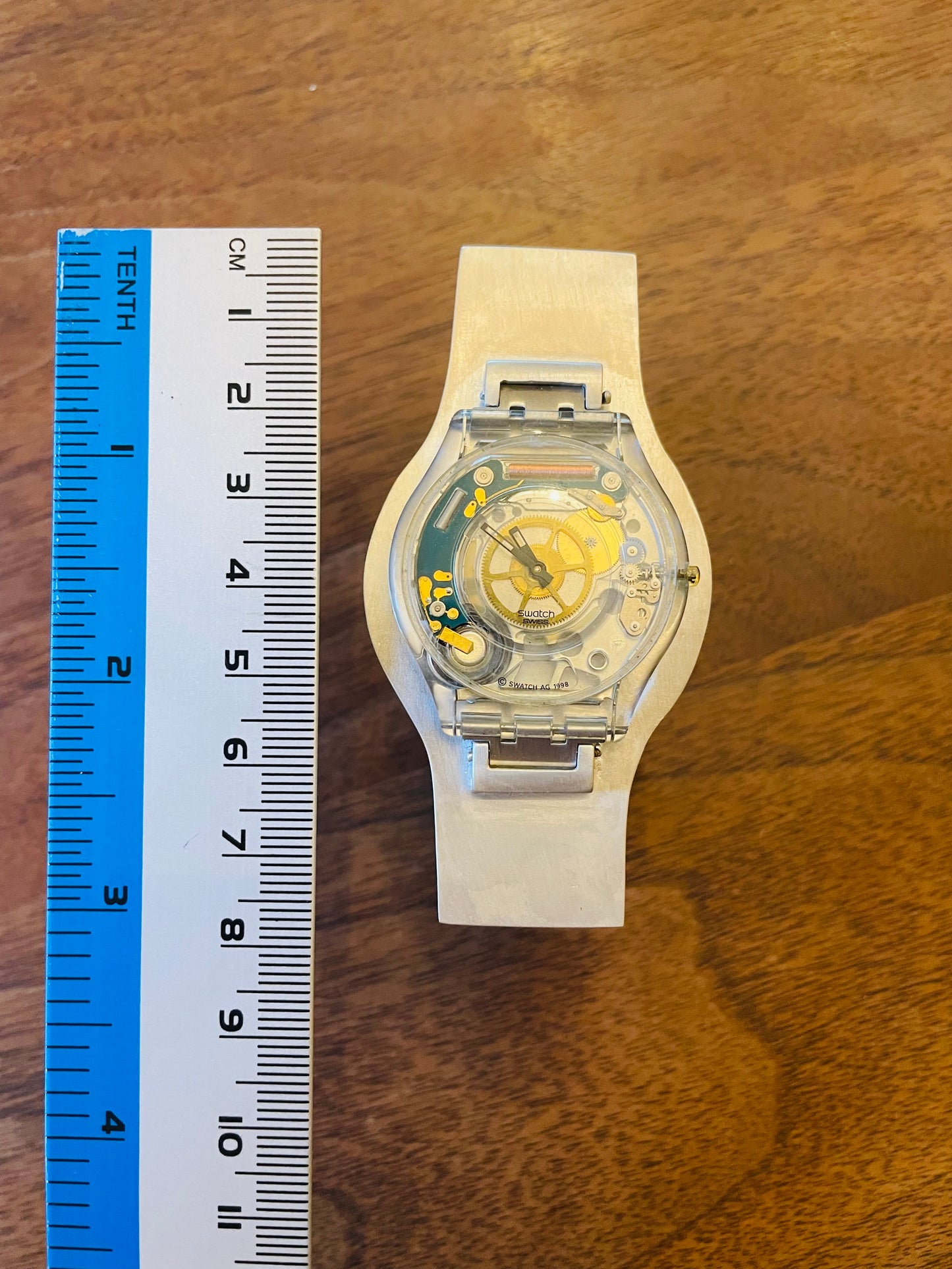 Special rare original silver bangle　vintage v  swatch