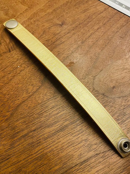 Very  rare vintage zucca  leather　bracelet_1