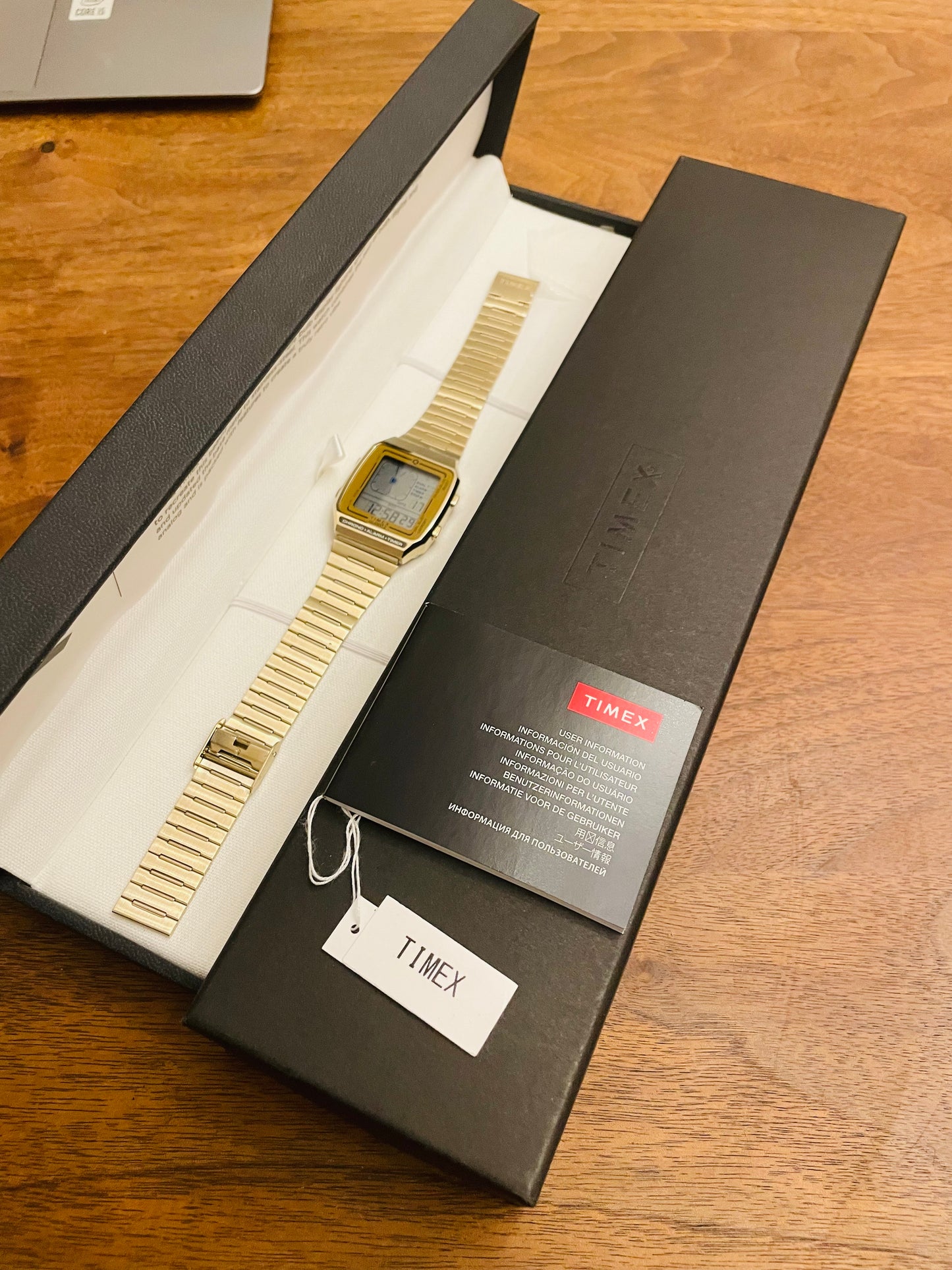 timex  very beautiful. digital analog. great design.