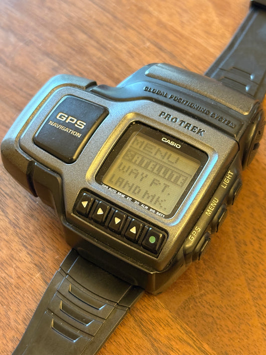 Super rare vintage 90s casio CASIO PRO TREK GPS Navigation  PRT-1