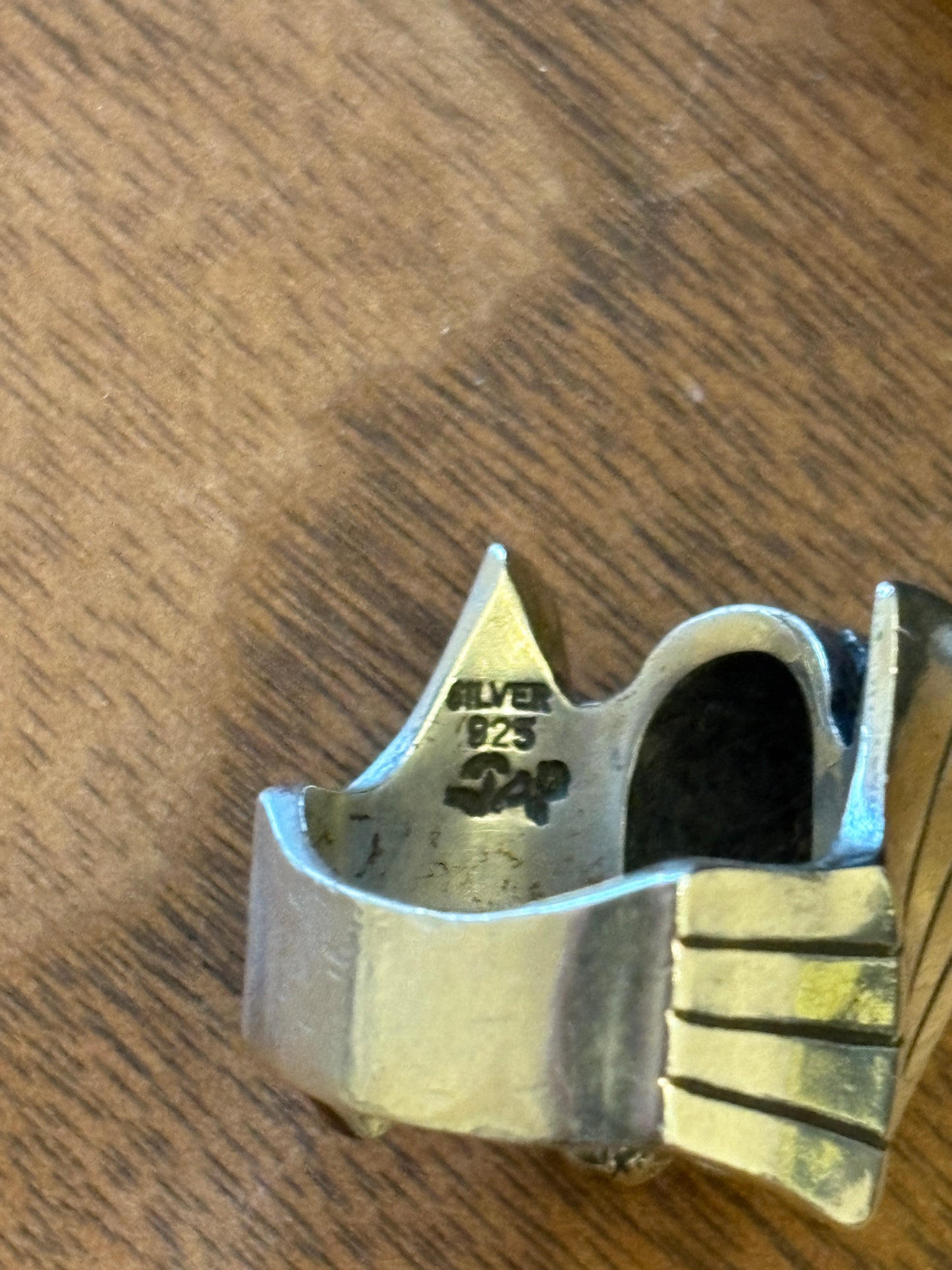 super rare vintage  JAP Studio  spiderman Venom silver  925 ring