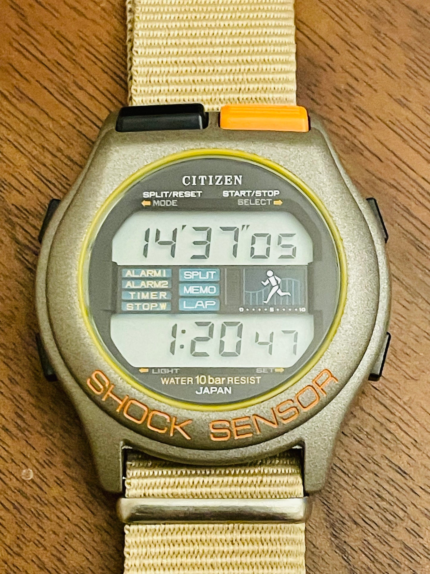 super rare vintage citizen SHOCK SENSOR d132-313071