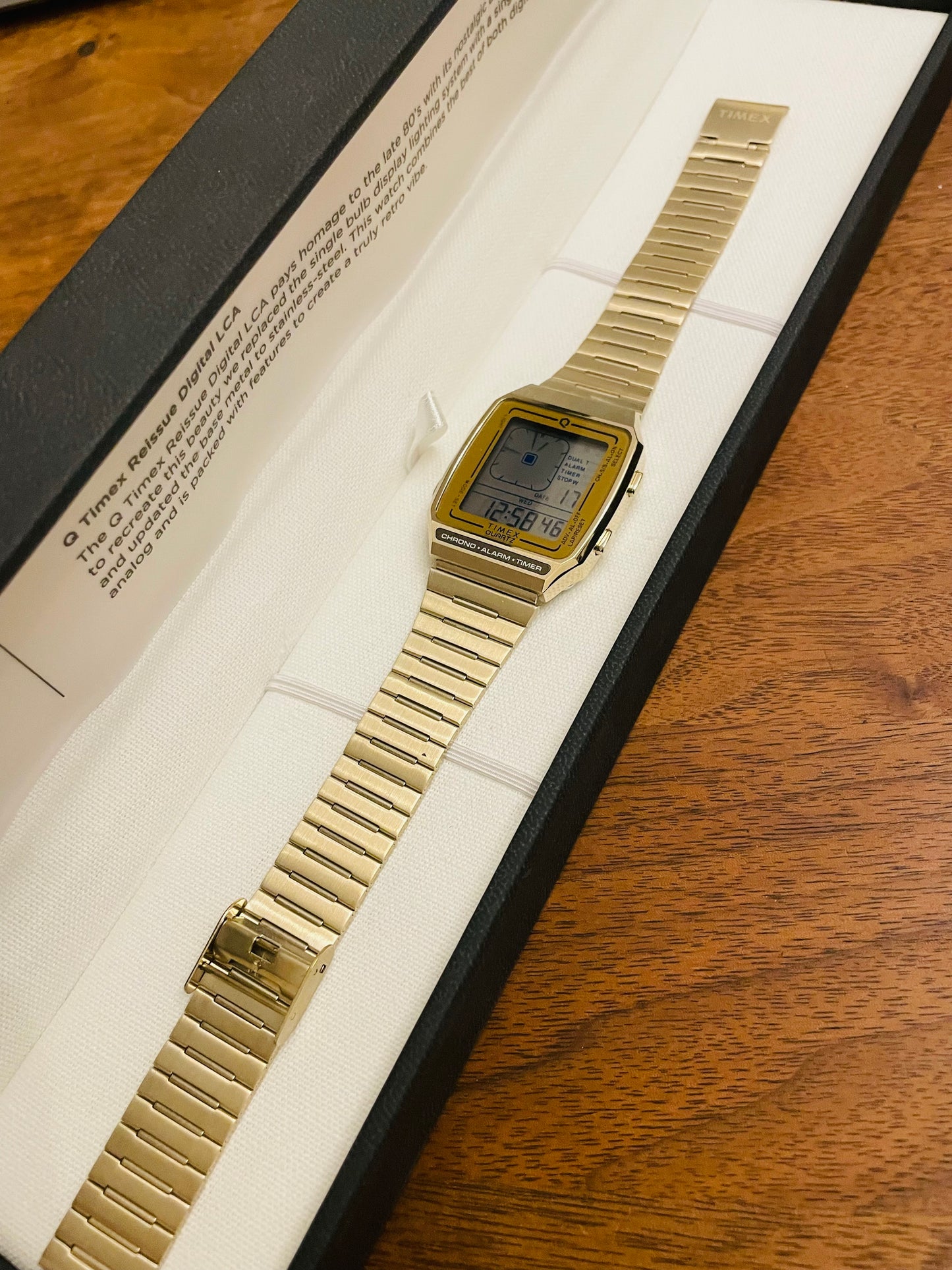 timex  very beautiful. digital analog. great design.