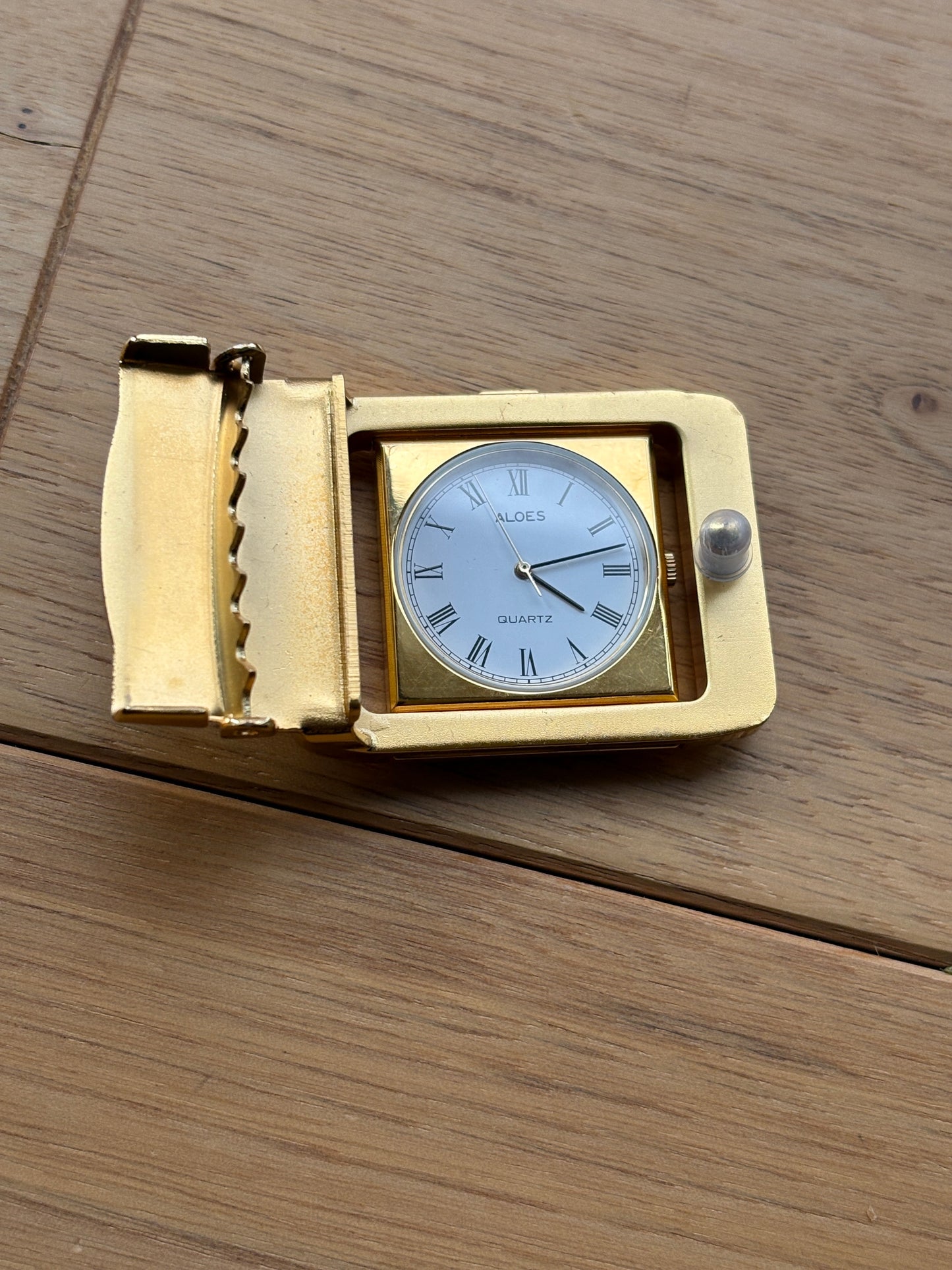 super rare 80s vintage ALOES belt watch