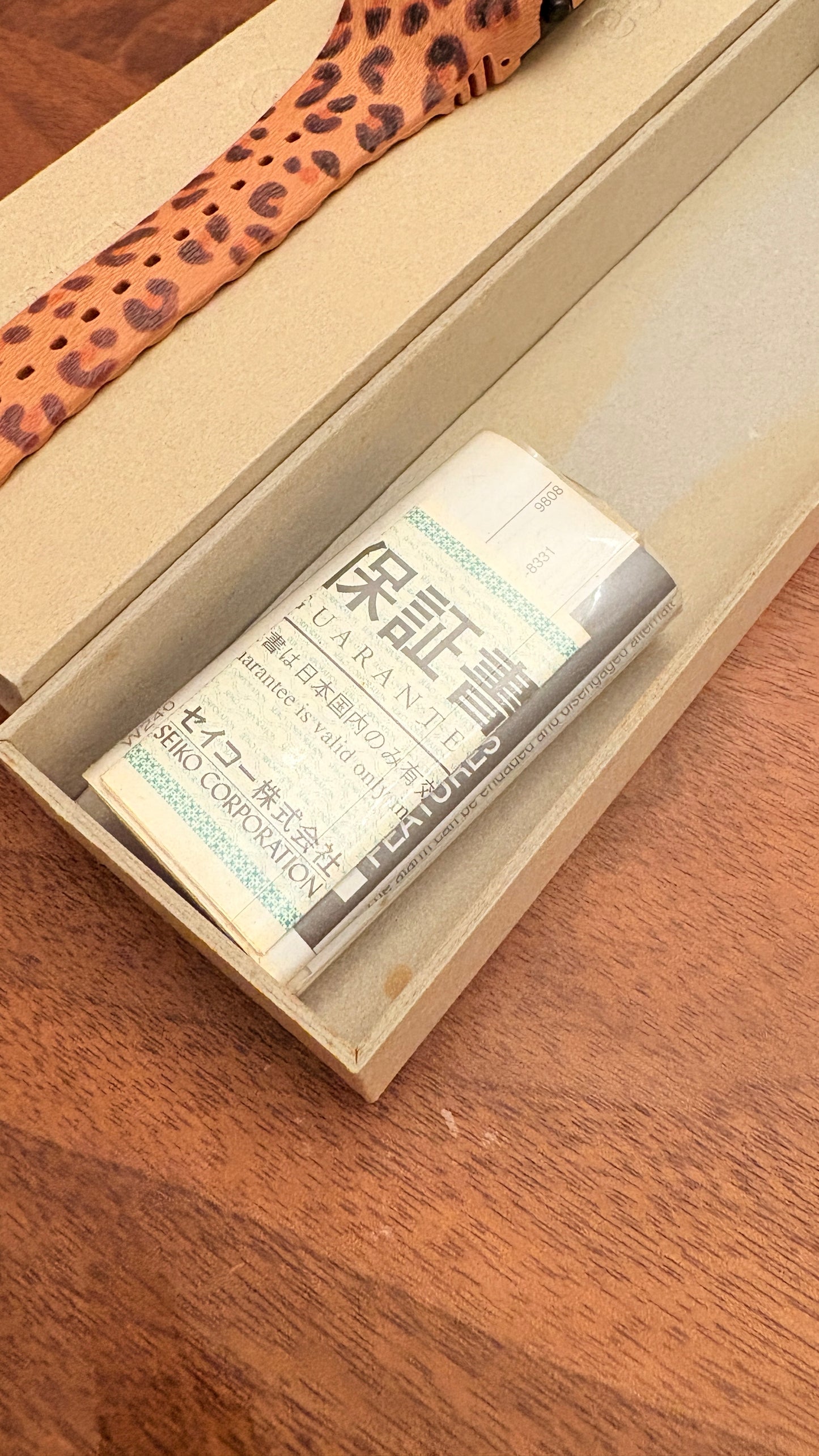 with box Very  rare vintage seiko×zucca safari zoo