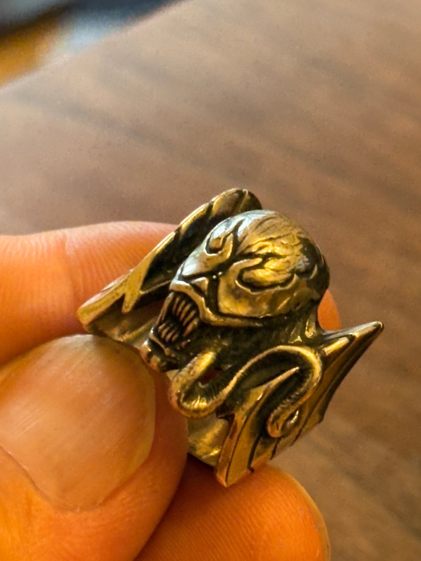 super rare vintage  JAP Studio  spiderman Venom silver  925 ring